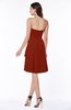 Casual A-line Zipper Chiffon Knee Length Ruching Bridesmaid Dresses
