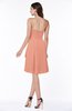 Casual A-line Zipper Chiffon Knee Length Ruching Bridesmaid Dresses