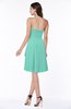 Casual A-line Zipper Chiffon Knee Length Ruching Bridesmaid Dresses