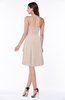 Casual A-line Zipper Chiffon Knee Length Ruching Bridesmaid Dresses
