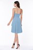 Casual A-line Zipper Chiffon Knee Length Ruching Bridesmaid Dresses