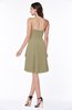 Casual A-line Zipper Chiffon Knee Length Ruching Bridesmaid Dresses