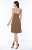 Casual A-line Zipper Chiffon Knee Length Ruching Bridesmaid Dresses