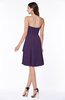 Casual A-line Zipper Chiffon Knee Length Ruching Bridesmaid Dresses