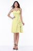 Casual A-line Zipper Chiffon Knee Length Ruching Bridesmaid Dresses
