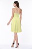 Casual A-line Zipper Chiffon Knee Length Ruching Bridesmaid Dresses