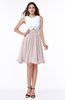 Cute A-line Sleeveless Zipper Chiffon Ruching Plus Size Bridesmaid Dresses