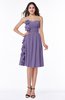 Traditional A-line Sweetheart Sleeveless Chiffon Knee Length Plus Size Bridesmaid Dresses