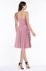 Traditional A-line Sweetheart Sleeveless Chiffon Knee Length Plus Size Bridesmaid Dresses