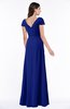 Modest Short Sleeve Chiffon Floor Length Ruching Plus Size Bridesmaid Dresses