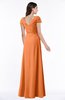 Modest Short Sleeve Chiffon Floor Length Ruching Plus Size Bridesmaid Dresses