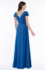 Modest Short Sleeve Chiffon Floor Length Ruching Plus Size Bridesmaid Dresses