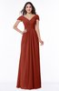 Modest Short Sleeve Chiffon Floor Length Ruching Plus Size Bridesmaid Dresses