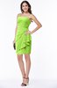 Sexy Column Sleeveless Chiffon Short Ruching Plus Size Bridesmaid Dresses