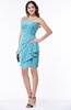 Sexy Column Sleeveless Chiffon Short Ruching Plus Size Bridesmaid Dresses