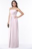 Sexy A-line Sleeveless Zipper Chiffon Floor Length Plus Size Bridesmaid Dresses