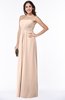 Sexy A-line Sleeveless Zipper Chiffon Floor Length Plus Size Bridesmaid Dresses