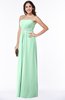 Sexy A-line Sleeveless Zipper Chiffon Floor Length Plus Size Bridesmaid Dresses