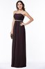 Sexy A-line Sleeveless Zipper Chiffon Floor Length Plus Size Bridesmaid Dresses