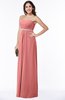Sexy A-line Sleeveless Zipper Chiffon Floor Length Plus Size Bridesmaid Dresses