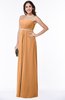 Sexy A-line Sleeveless Zipper Chiffon Floor Length Plus Size Bridesmaid Dresses