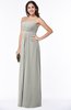 Sexy A-line Sleeveless Zipper Chiffon Floor Length Plus Size Bridesmaid Dresses