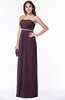 Sexy A-line Sleeveless Zipper Chiffon Floor Length Plus Size Bridesmaid Dresses