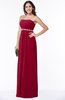 Sexy A-line Sleeveless Zipper Chiffon Floor Length Plus Size Bridesmaid Dresses
