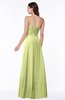 Sexy Sleeveless Half Backless Chiffon Floor Length Ribbon Plus Size Bridesmaid Dresses