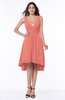 Elegant A-line Sleeveless Zip up Rhinestone Plus Size Bridesmaid Dresses