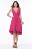 Elegant A-line Sleeveless Zip up Rhinestone Plus Size Bridesmaid Dresses