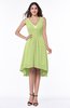 Elegant A-line Sleeveless Zip up Rhinestone Plus Size Bridesmaid Dresses
