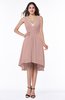 Elegant A-line Sleeveless Zip up Rhinestone Plus Size Bridesmaid Dresses