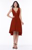 Elegant A-line Sleeveless Zip up Rhinestone Plus Size Bridesmaid Dresses