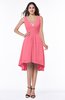 Elegant A-line Sleeveless Zip up Rhinestone Plus Size Bridesmaid Dresses