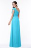 Elegant One Shoulder Chiffon Floor Length Ruching Plus Size Bridesmaid Dresses