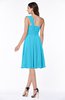 Traditional Asymmetric Neckline Sleeveless Zip up Chiffon Flower Bridesmaid Dresses