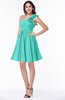 Modern A-line One Shoulder Sleeveless Zipper Chiffon Plus Size Bridesmaid Dresses