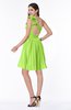 Modern A-line One Shoulder Sleeveless Zipper Chiffon Plus Size Bridesmaid Dresses
