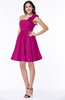 Modern A-line One Shoulder Sleeveless Zipper Chiffon Plus Size Bridesmaid Dresses