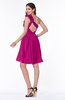 Modern A-line One Shoulder Sleeveless Zipper Chiffon Plus Size Bridesmaid Dresses