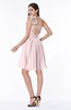 Modern A-line One Shoulder Sleeveless Zipper Chiffon Plus Size Bridesmaid Dresses