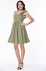 Modern A-line One Shoulder Sleeveless Zipper Chiffon Plus Size Bridesmaid Dresses