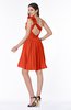 Modern A-line One Shoulder Sleeveless Zipper Chiffon Plus Size Bridesmaid Dresses
