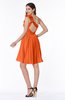 Modern A-line One Shoulder Sleeveless Zipper Chiffon Plus Size Bridesmaid Dresses