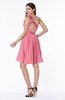 Modern A-line One Shoulder Sleeveless Zipper Chiffon Plus Size Bridesmaid Dresses