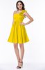 Modern A-line One Shoulder Sleeveless Zipper Chiffon Plus Size Bridesmaid Dresses