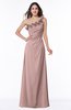 Classic A-line One Shoulder Zip up Flower Plus Size Bridesmaid Dresses