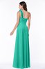 Classic A-line One Shoulder Zip up Flower Plus Size Bridesmaid Dresses