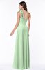 Classic A-line One Shoulder Zip up Flower Plus Size Bridesmaid Dresses